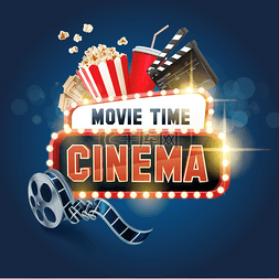 movie图片_sign for movie time background
