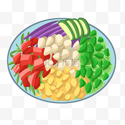 套餐图片_素食主义沙拉素菜食物