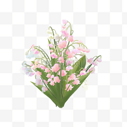 粉色铃兰花婚礼花卉