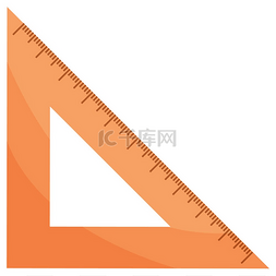 学校文具用品三角尺或测量工具隔