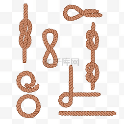 绳子木绳麻绳套图