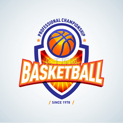 play图片_Basketball logo template 