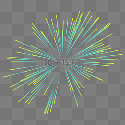 唯美彩色爆炸放射线粒子