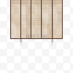 帘子素材图片_古风卷帘竹帘子中国风典雅窗帘古