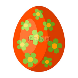 活动图片_复活节快乐装饰蛋的插图。