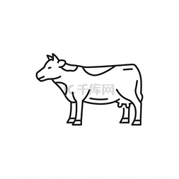 奶牛斑点图片_阿尔卑斯山奶牛场隔离的小母牛家