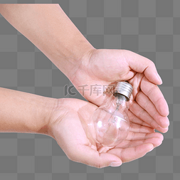 节能环保灯泡图片_低碳节能环保手势灯泡