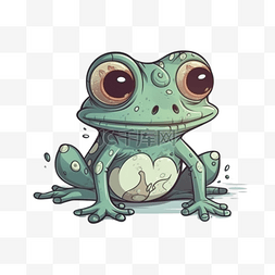 卡通小动物小青蛙