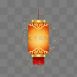 新年春节红色中式花纹灯笼吊饰