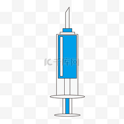 疫苗图片_医疗用品疫苗注射器扁平