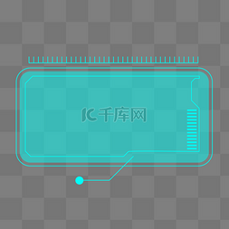 科技感蓝色线条边框几何