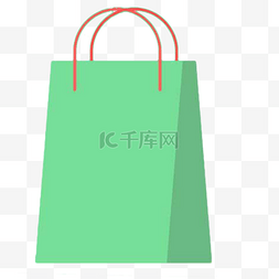 绿色购物节图片_购物节购物袋子