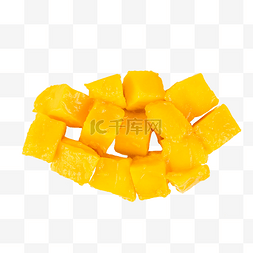 黄色芒果块水果