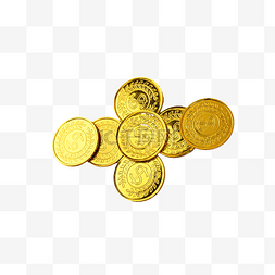 投资摄影图黄金金币