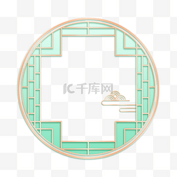 中国风框圆框图片_中国风古典圆框清明端午边框