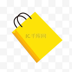 画展手提袋设计图片_扁平购物节双十一双十二购物袋
