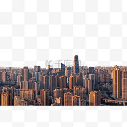 建筑外墙玻璃图片_重庆江北黄昏城市楼群