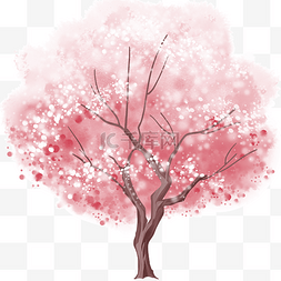 粉色花图片_桃花树开了