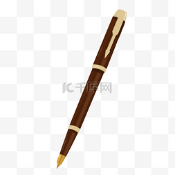 好看的棕色特级钢笔