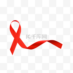 艾滋预防ppt图片_红色丝带艾滋符号丝带符号