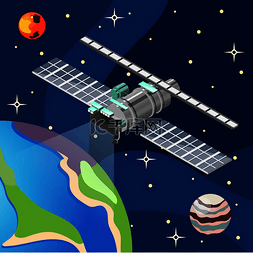 地球大气图片_气象卫星与太空气象设备，黑暗背