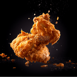 食物炸鸡酥脆产品摄影