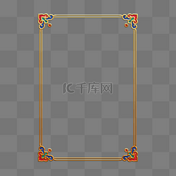 春节边框图片_春节新年复古浮雕花纹边框