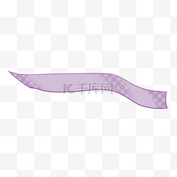 紫色马赛克条纹复古丝带横幅