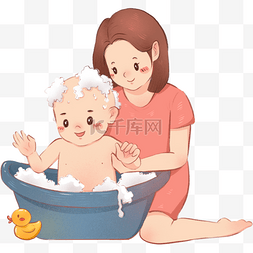 ui洗澡图片_婴儿新生儿护理洗澡