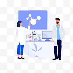 化学反应海报图片_医疗化学医学实验室