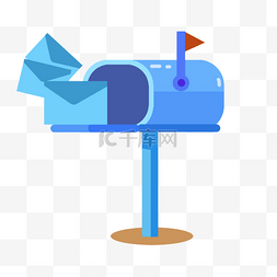 蓝色信件图片_邮箱邮件概念精美蓝色信件
