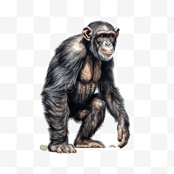 猿猴图片_卡通手绘动物猿猴