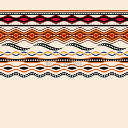 帆布图片_民族无缝图案澳大利亚传统的几何