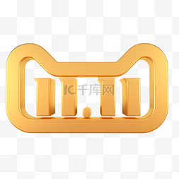 双11logo图片_3D立体C4D双十一LOGO双11天猫