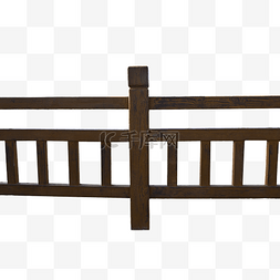 栏杆建筑木头杆子隔离