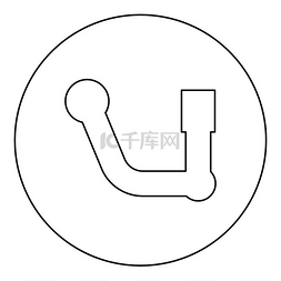 技术支持素材图片_汽车悬架支持图标圆形黑色矢量插