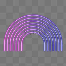 多彩霓虹灯图片_彩色霓虹灯条拱门