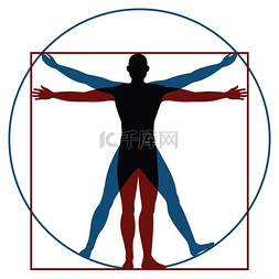人体轮廓图片_维特鲁威人莱昂纳多·达芬奇人体