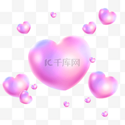 可爱图片_可爱立体梦幻心