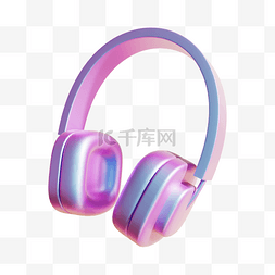 麦麦图片_3DC4D立体酸性电子设备耳机耳麦