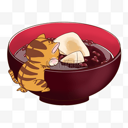 年糕卡通图片_新年日本红豆沙关西食物卡通可爱
