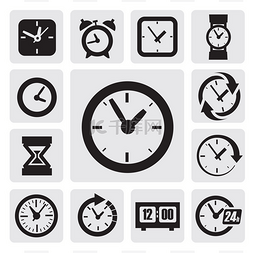 设计签名的素材图片_时钟的图标