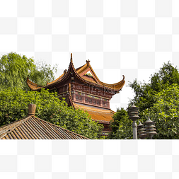 长沙地标图片_长沙晌午寺庙古建筑