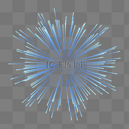 烟花爆炸效果图片_唯美彩色爆炸放射线效果粒子