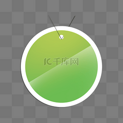 春季绿色吊牌标签