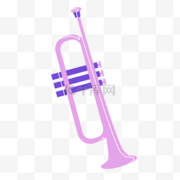 紫色国际爵士节乐器小号