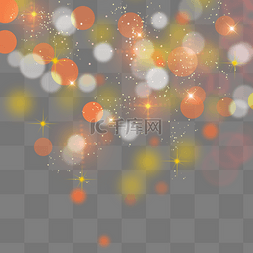 橙色光斑图片_橙色灯光抽象光效颗粒