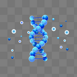 高质感图片_美容高科技科技分子DNA细胞结构