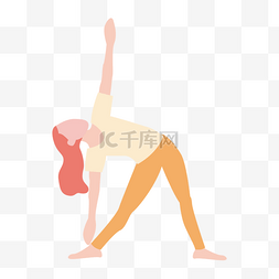 舞蹈瑜伽单页图片_拉伸肩部女士瑜伽动作