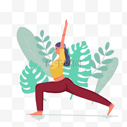 瑜伽卡通亲子瑜伽图片_健康女性的世界瑜伽日